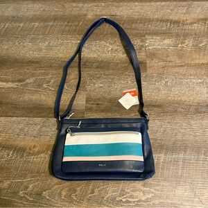 Relic Crossbody Bag in Navy and Teal